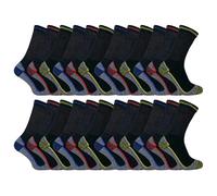 Sock Snob Unisex Summer Cotton Bamboo Work Socks (Multipack Options) - 6-11 UK - 24 Pack