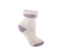 Sock Snob Women's 1 Pack Alpaca Wool Slipper Bed Socks with Star Grips in Purple | Size: 4-8 Sock Snob Purple 4-8