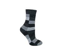 Sock Snob Women's 1 Pack Checkered Patterned Wool Blend Socks in Grey | Size: 4-8 Sock Snob Grey 4-8