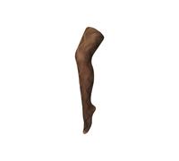 Sock Snob Women's 1 Pack Coloured 80 Denier Opaque Patterned Soft Tights in Chocolate | Size: 8-10 Sock Snob Chocolate 8-10