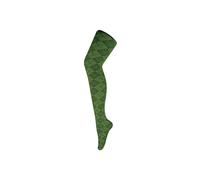 Sock Snob Women's 1 Pack Coloured 80 Denier Opaque Patterned Soft Tights in Green | Size: 8-10 Sock Snob Green 8-10