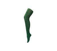 Sock Snob Women's 1 Pack Coloured 80 Denier Opaque Patterned Soft Tights in Green Sock Snob Green One Size