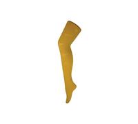 Sock Snob Women's 1 Pack Coloured 80 Denier Opaque Patterned Soft Tights in Yellow | Size: 8-10 Sock Snob Yellow 8-10