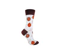 Sock Snob Women's 1 Pack Cotton Novelty Design Fruit Socks in Burgundy | Size: 4-8 Sock Snob Burgundy 4-8
