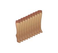 Sock Snob Women's 10 Pack Knee High Pop Socks 15 Denier Lightweight Sheer Socks in Beige | Size: 4-8 Sock Snob Beige 4-8