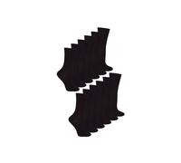 Sock Snob Women's 12 Pack & 100% Cotton Soft Breathable Loose Top Socks in Black | Size: 9-12 Sock Snob Black 9-12
