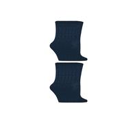 Sock Snob Women's 12 Pair Breathable Bamboo Plain Socks for School in Navy | Size: 12-3 Sock Snob Navy 12-3