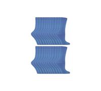 Sock Snob Women's 24 Pairs Plain Cotton Rich Dress Socks in Blue | Size: 4-7 Sock Snob Blue 4-7