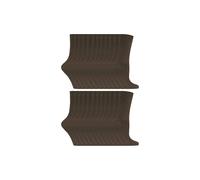 Sock Snob Women's 24 Pairs Plain Cotton Rich Dress Socks in Dark Brown | Size: 4-7 Sock Snob Dark Brown 4-7