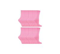 Sock Snob Women's 24 Pairs Plain Cotton Rich Dress Socks in Light Pink | Size: 4-7 Sock Snob Light Pink 4-7