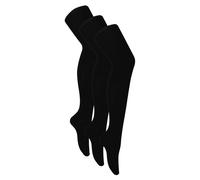 Sock Snob 3 Pairs Ladies Bamboo Tights Soft Plain Opague Tights | Warm Black Pantyhose (UK, Alpha, XL, Regular, Regular, Black)