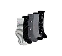 Sock Snob Women's 5 Pairs Dog Patterned Socks - Soft Cotton Rich Fun Dog Design Socks | Size: 4-8 Sock Snob Multicolor 4-8