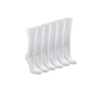 Sock Snob Women's 6 Pack 100% Cotton Breathable Soft Socks in White | Size: 4-8 Sock Snob White 4-8