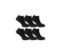 Sock Snob Women's 6 Pack 100% Cotton Low Cut Ankle Socks in Black | Size: 9-12 Sock Snob Black 9-12