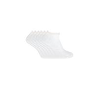 Sock Snob Women's 6 Pack Ankle Low Cut 100% Soft Cotton Socks in White | Size: 4-7 Sock Snob White 4-7