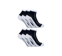 Sock Snob Women's 6 Pair Novelty Funny Lace Up Socks That Look Like Shoes in Black | Size: 4-7 Sock Snob Black 4-7