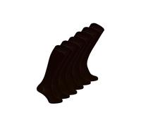 Sock Snob Women's 6 Pairs Long Bamboo Socks | Knee High Plain & Patterned Design Socks in Black | Size: 4-7 Sock Snob Black 4-7