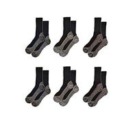 Sock Stack Work Socks 6 Pairs Of Men's Bamboo Breathable Anti Sweat Heavy Duty Anti Bacterial Summer Work Sock, UK 6-11