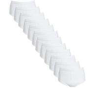 Sock Stack Y Fronts Pack Of 12 Men's Y-Front Briefs 100% Cotton Underwear Trad Brief, White 5X Large