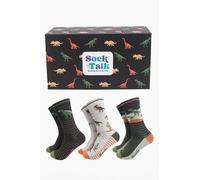 Sock Talk Men's Bamboo Socks Gift Box - T-Rex Dinosaurs | Size: 7-11 Sock Talk Multicolor 7-11