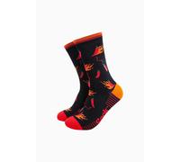 Sock Talk Men's Hot Chillies Bamboo Socks in Black | Size: 7-11 Sock Talk Black 7-11
