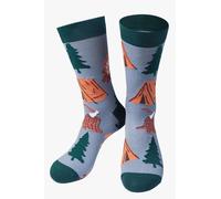 Sock Talk Men's Mens Bamboo Socks Camping Novelty Socks Hiking Walking Grey | Size: 7-11 Sock Talk Grey 7-11