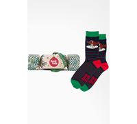 Sock Talk Men's Rockin Robin Bamboo Socks Christmas Cracker Gift Tree Decoration | Size: 7-11 Sock Talk Multicolor 7-11