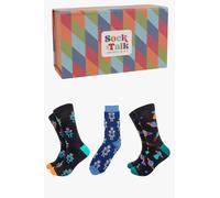 Sock Talk Men's Sci Fi Space Ufos Robots Bamboo Socks Gift Box | Size: 7-11 Sock Talk Multicolor 7-11