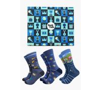 Sock Talk Men's Scuba Diver Sealife Bamboo Socks Gift Box Set | Size: 7-11 Sock Talk Multicolor 7-11