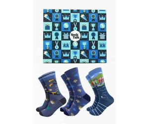 Sock Talk Men's Scuba Diver Sealife Bamboo Socks Gift Box Set | Size: 7-11 Sock Talk Multicolor 7-11