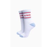 Sock Talk Women's Apres Cotton Sports Socks in White | Size: 3-7 Sock Talk White 3-7
