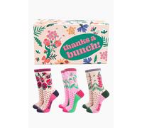 Sock Talk Women's Bamboo Socks Gift Box - Classic Floral | Size: 3-7 Sock Talk Multicolor 3-7