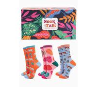 Sock Talk Women's Bamboo Socks Gift Set - Safari Animals | Size: 3-7 Sock Talk Multicolor 3-7
