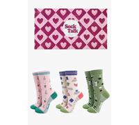 Sock Talk Women's Coffee & Books Bamboo Socks Gift Set | Size: 3-7 Sock Talk Multicolor 3-7