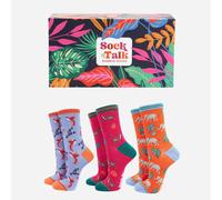 Sock Talk Women's Jungle Animals Colourful Bamboo Socks Gift Box | Size: 3-7 Sock Talk Multicolor 3-7