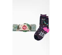 Sock Talk Women's Let's Get Fizzical Cotton Socks Xmas Cracker Rude Gift Tree Decoration | Size: 3-7 Sock Talk Multicolor 3-7