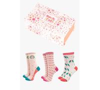 Sock Talk Women's Love Birds Bamboo Socks Gift Box in Cream | Size: 3-7 Sock Talk Cream 3-7