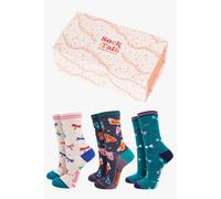 Sock Talk Women's Moths Dragonflies Bamboo Socks Gift Box | Size: 3-7 Sock Talk Multicolor 3-7