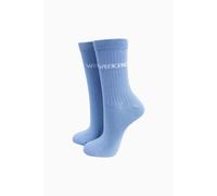 Sock Talk Women's Weekend Combed Cotton Glitter Socks in Light Blue | Size: 3-7 Sock Talk Light Blue 3-7
