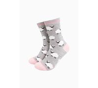 Sock Talk Women's Woolly Sheep Marl Bamboo Socks in Grey | Size: 3-7 Sock Talk Grey 3-7