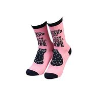 Sock Therapy Women's Novelty Socks, 1 Pair, Cat Design, UK 4-7/EU 36-41, 75% Bamboo Viscose Blend, Sustainable Comfort