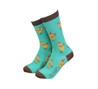 Sock Therapy Women's Novelty Socks, 1 Pair, Chicken Pattern, UK 4-7/EU 36-41, 75% Bamboo Viscose, Natural Sustainable Comfort