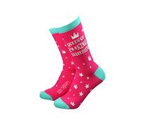 Sock Therapy Women's Novelty Socks, 1 Pair, Queen Design, 75% Bamboo Viscose/24% Nylon/1% Elastane, UK Size 4-7, 23cm Height, Soft and Sustainable