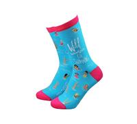 Sock Therapy Women's Novelty Socks, 1 Pair, Swimming Pattern, 75% Bamboo Viscose/24% Nylon/1% Elastane, UK 4-7/EU 36-41, 23cm Height