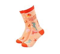 Sock Therapy Women's Novelty Socks, 1 Pair, Yeehaw Pattern, 75% Bamboo Viscose/24% Nylon/1% Elastane, UK 4-7/EU 36-41, 23cm Height, Sustainable