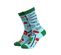 Sock Therapy Womens Novelty Socks Funky Pattern Colorful Fun Dress Socks Smart Design Animal Print Comfortable Breathable Socks Non Slip Great Gift - I love Gardening