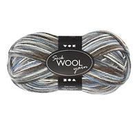 Sock Yarn, L: 200 m, blue/grey harmony, 50 g