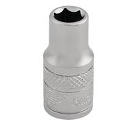Draper 1/4" Drive Satin Finish Hexagon Socket Metric 1/4" 6mm