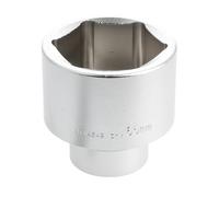 Socket 1" Single Replacement Hexagon Forged Alloy Steel CRV Shallow Impact-Resistant Mechanical Use (65mm)