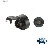 HELLA 8JB 001 933-031 Socket - 24V - 3-pin connector - Plug: Screw Contact - Black